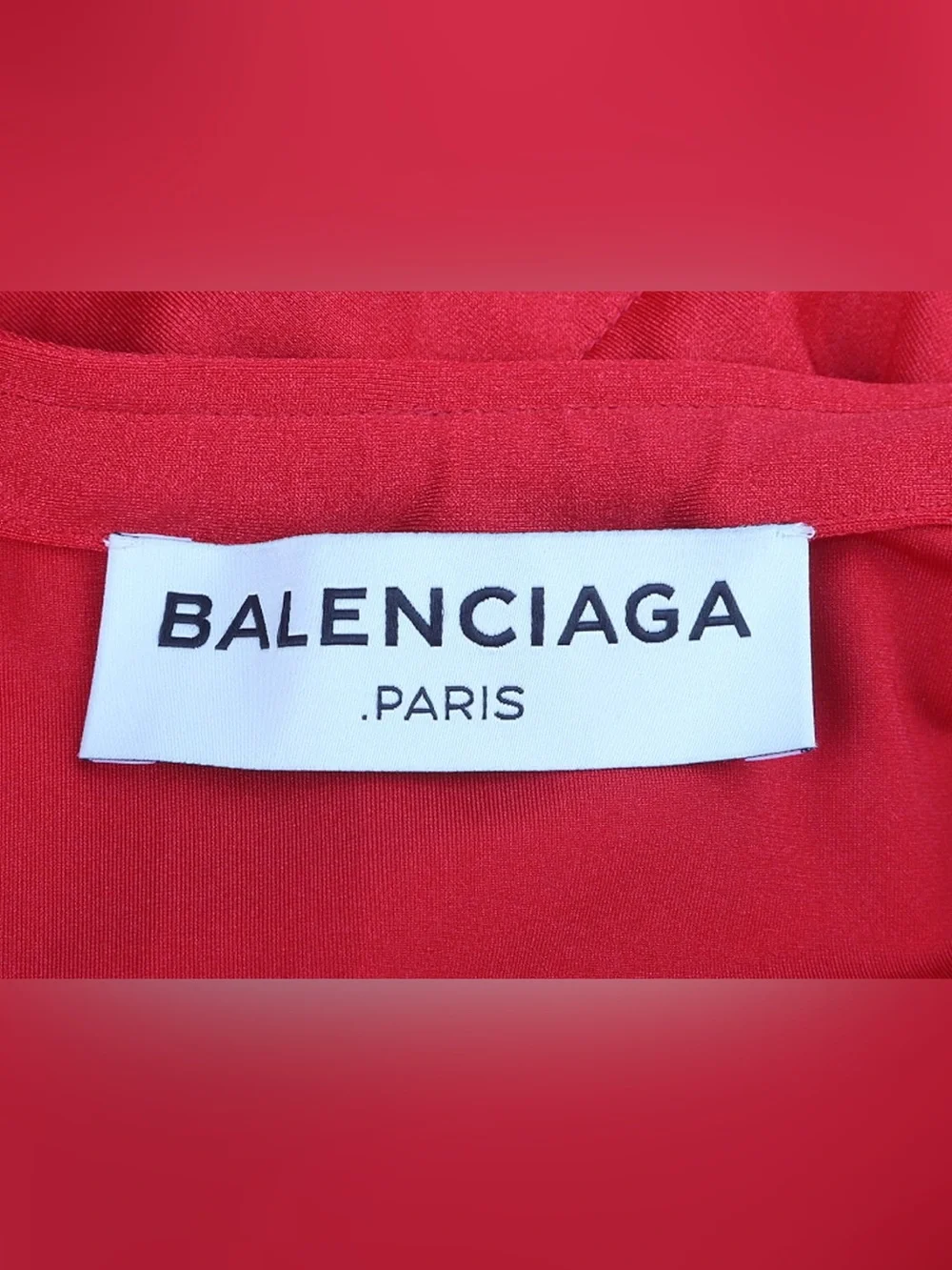 Balenciaga Off-Shoulder Red Swim Cover-Up Tunic with Tie Mini Dress 40/8